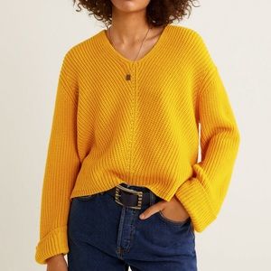 Mango V Neck Sweater